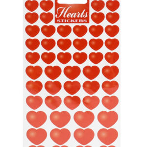 STICKER RED HEARTS