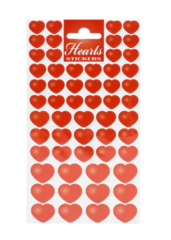 STICKER RED HEARTS