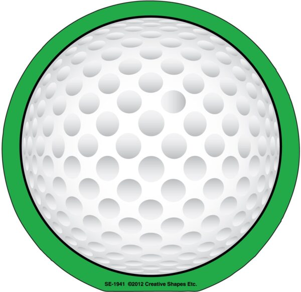 SE-1941_Golf_ball_lg.jpg SHAPES ETC. Large Notepad - Golf Ball