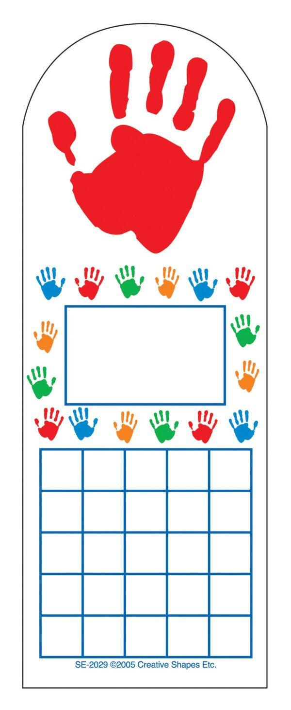 SE-2029_Hands.jpg SHAPES ETC. Personal Incentive Chart - Hands