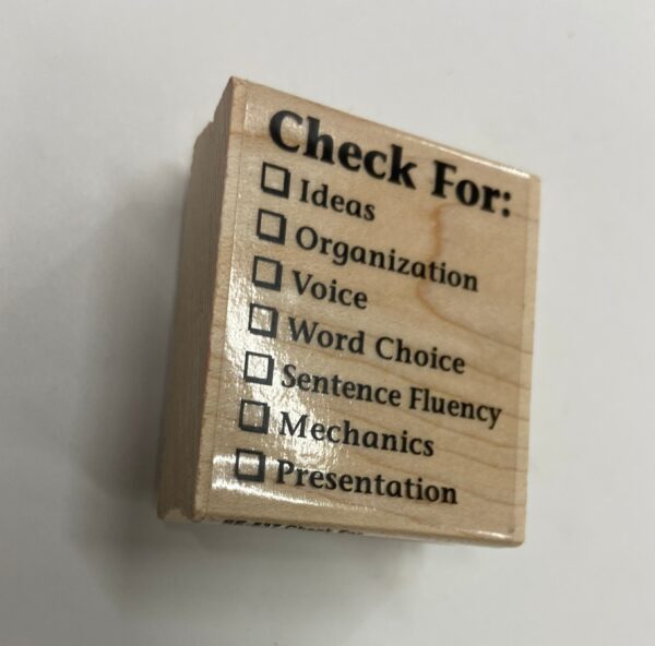 SE-537CheckFor2.jpg SHAPES ETC. Teacher's Stamp - Check For