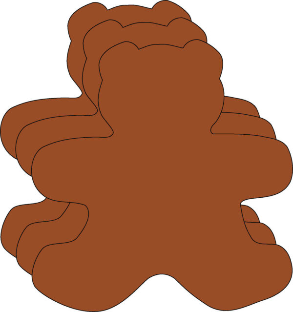 SE-8248_TeddyBear_lg_8cce0a50-993e-46b5-aa48-b9d2d74b81ac.jpg SHAPES ETC. Large Single Color Creative Foam Cut-Outs - Teddy Bear