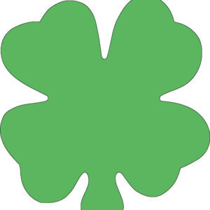 SHAPES ETC. Sticky Shape Notepad - Four Leaf Clover