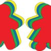 SHAPES ETC. Kid Shape Set Assorted Color Super Cut-Outs- 8” x 10”